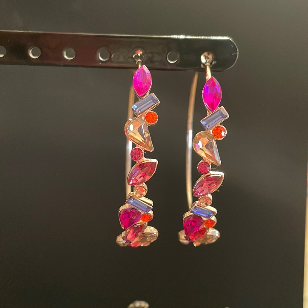 Gemstone earrings